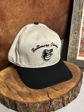 ’47 Brand Baltimore Orioles Snapback Hat | Black White MLB Baseball Cap